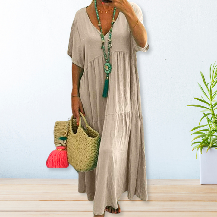Maelis | Baumwoll-Leinen Kleid
