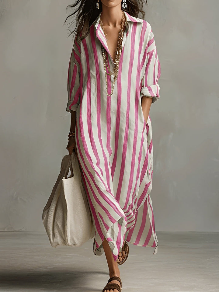 Carla | Lässiges Oversized-Hemdblusenkleid