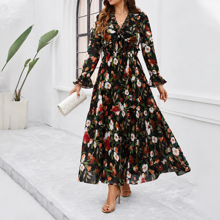 Shiela | Elegantes Kleid mit Blumenmuster