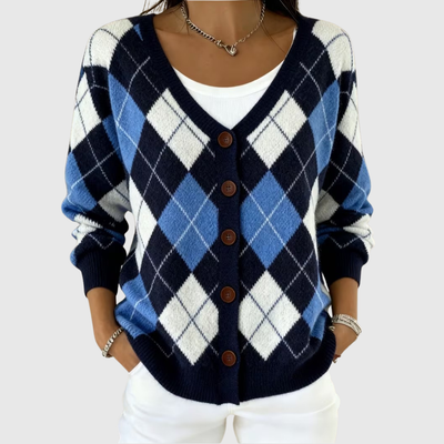 Bequemer, Knopf-Cardigan