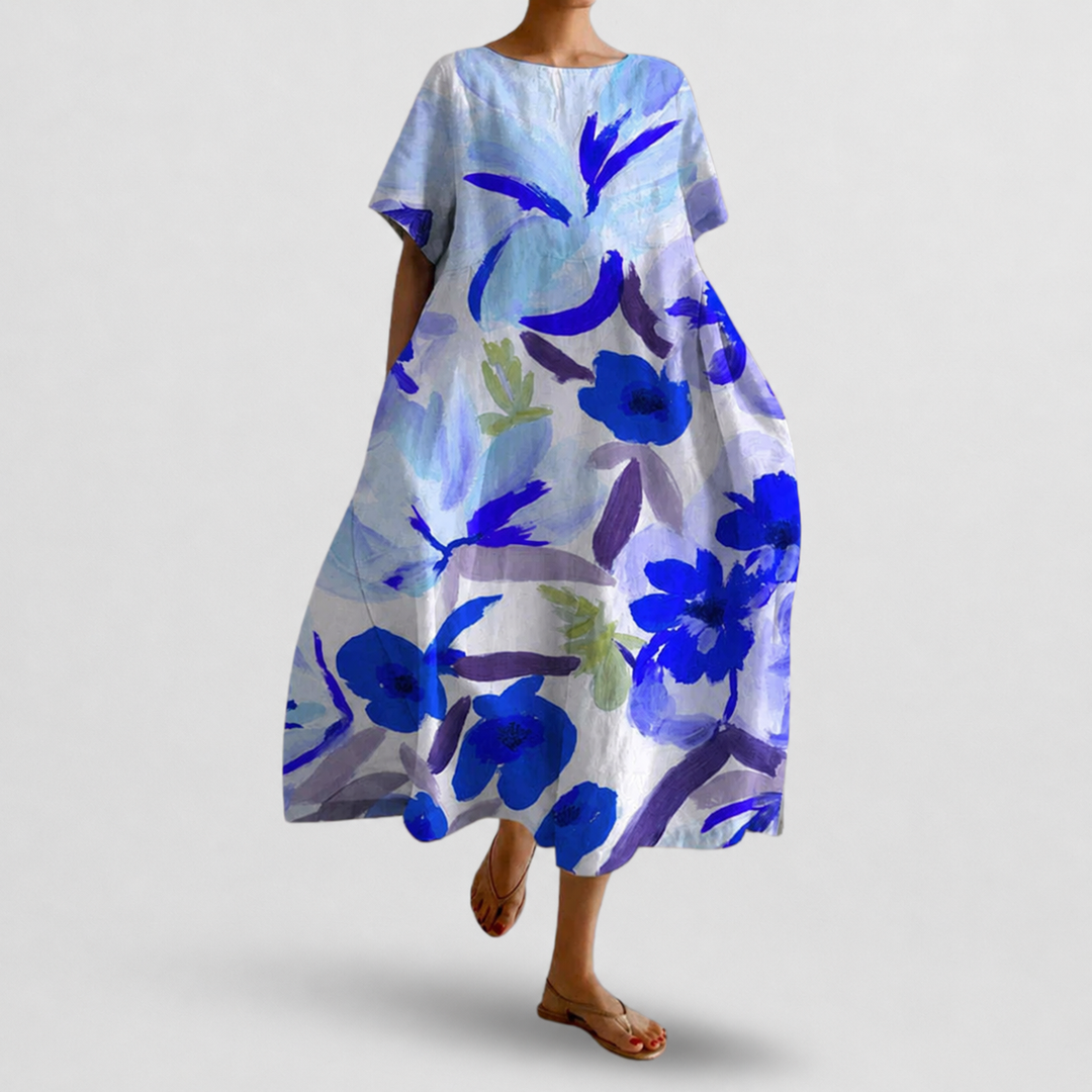 Sandy | Oversized Vintage-Kleid mit Blumenmuster