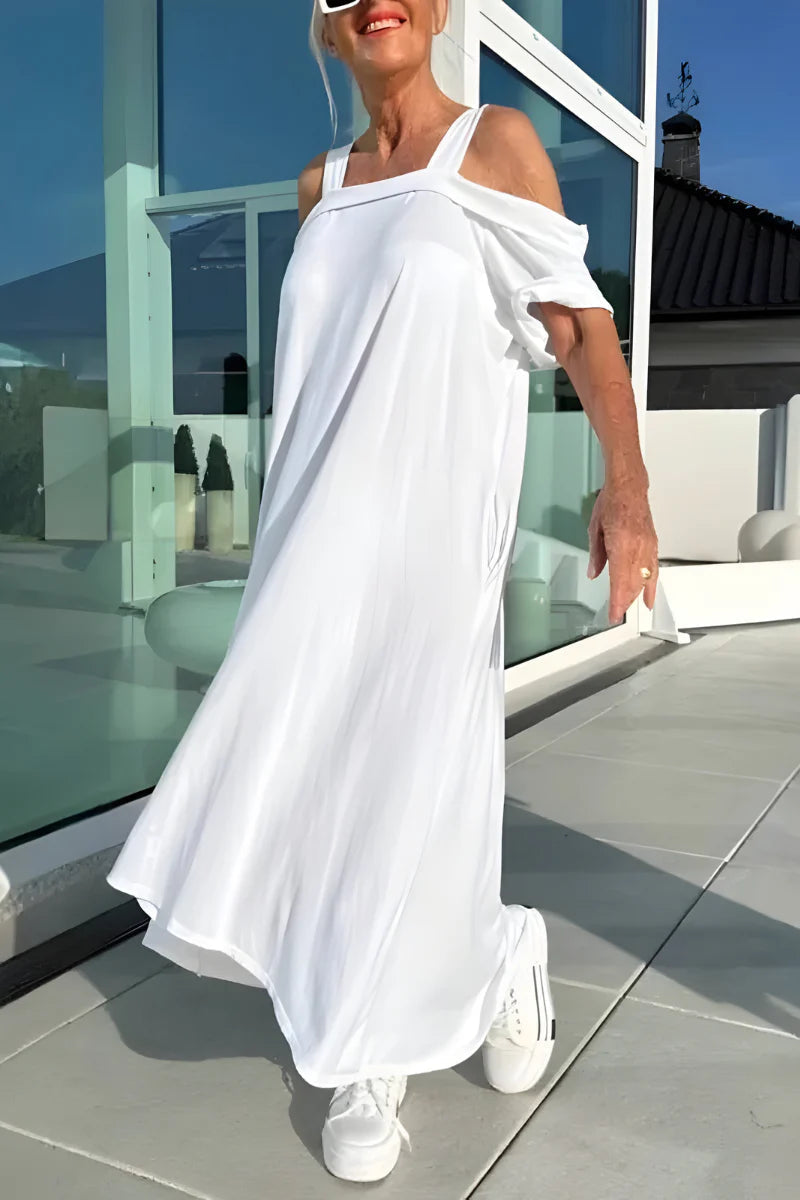 Vasha │ Schulterfreies Sommerkleid