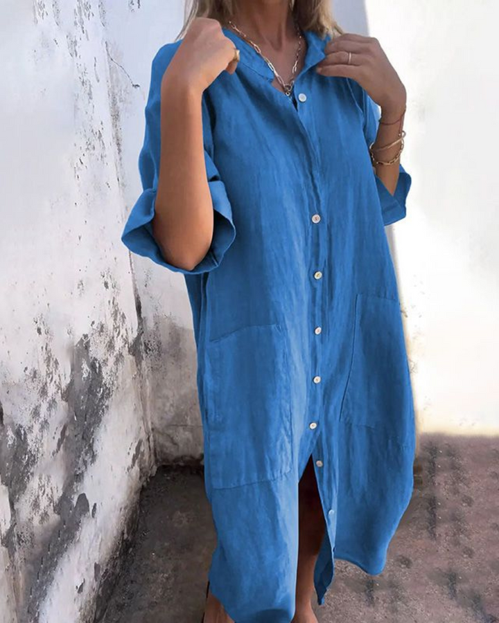 Cara | Gemütliches Hemdblusenkleid