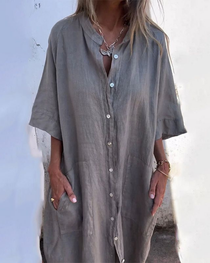 Cara | Gemütliches Hemdblusenkleid