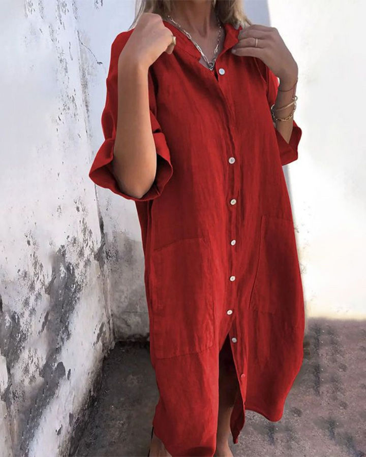 Cara | Gemütliches Hemdblusenkleid