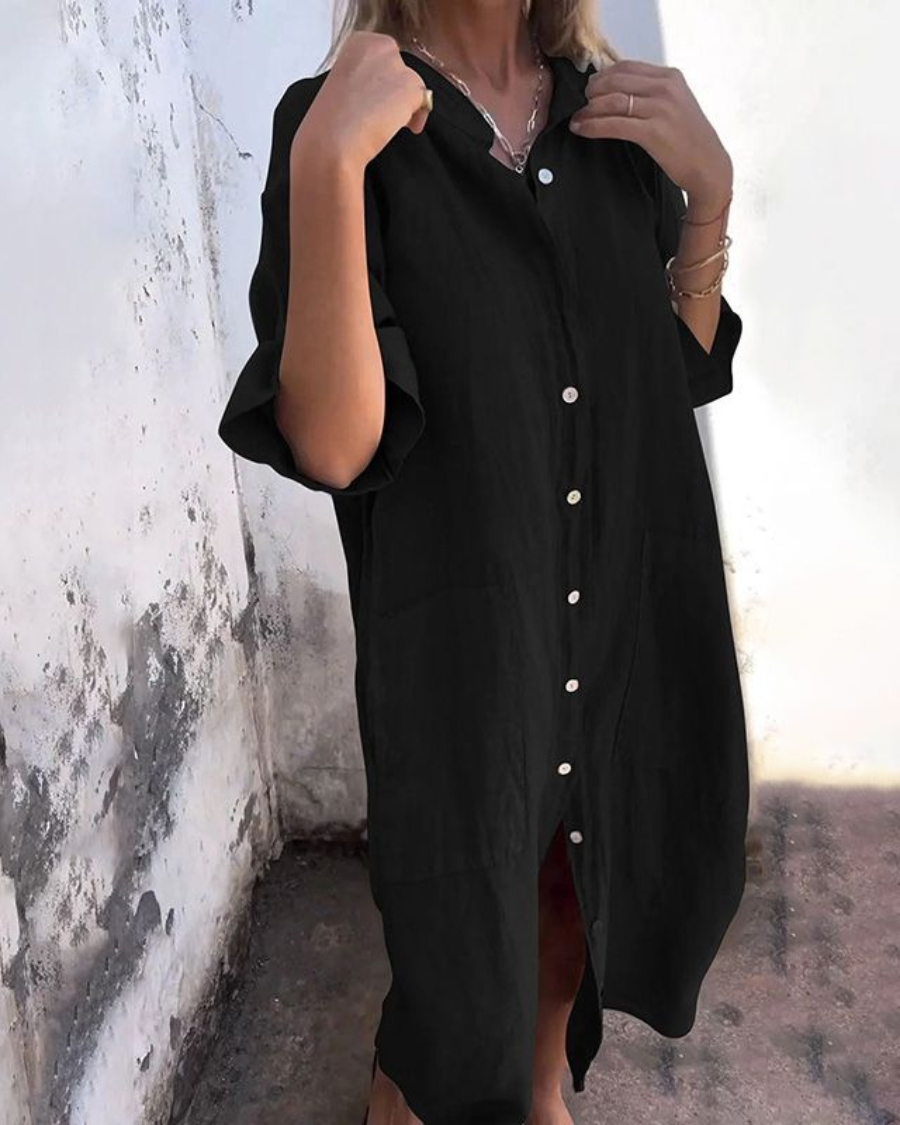 Cara | Gemütliches Hemdblusenkleid