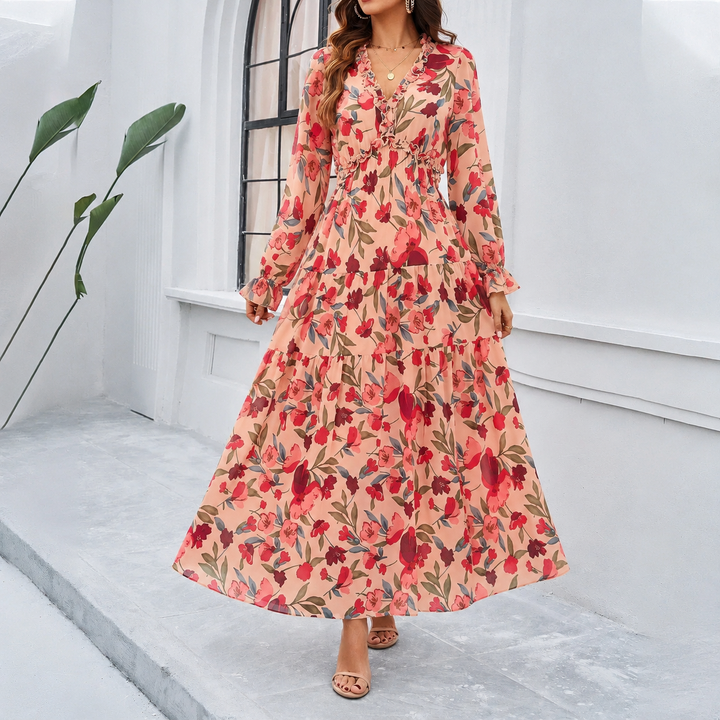 Shiela | Elegantes Kleid mit Blumenmuster