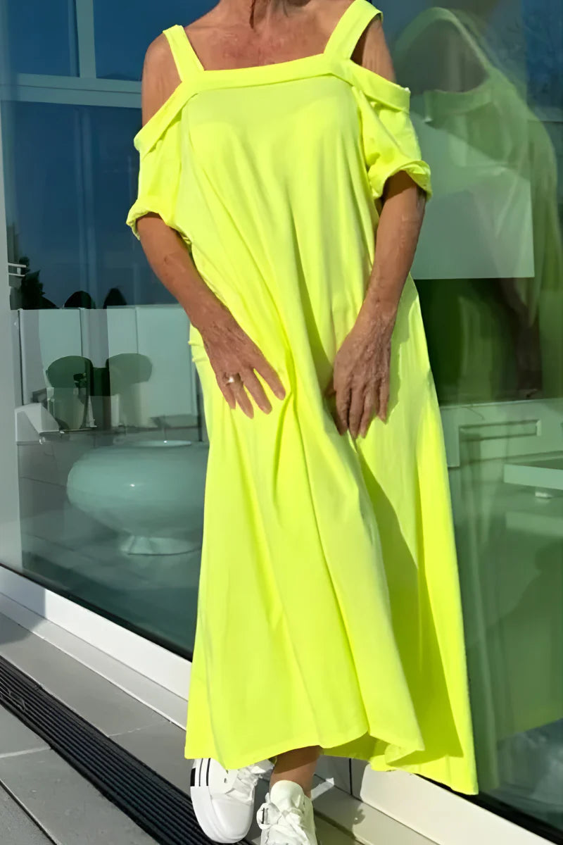 Vasha │ Schulterfreies Sommerkleid
