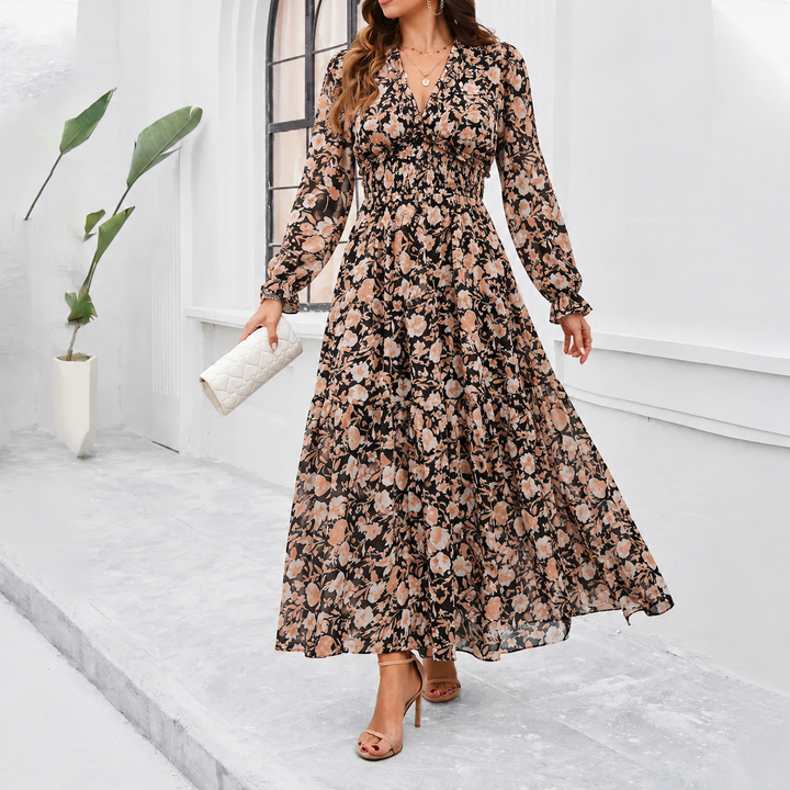 Shiela | Elegantes Kleid mit Blumenmuster