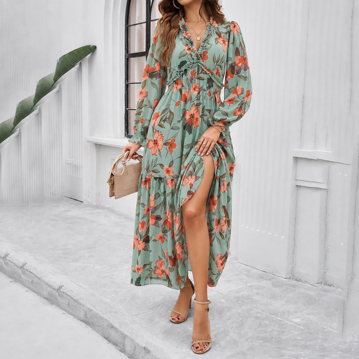 Shiela | Elegantes Kleid mit Blumenmuster