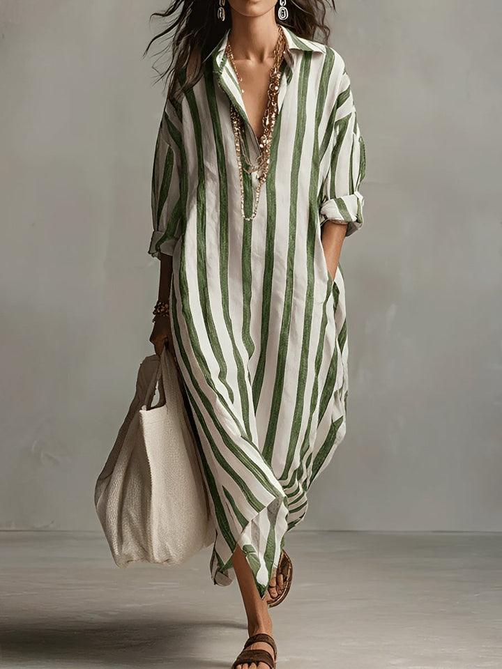 Carla | Lässiges Oversized-Hemdblusenkleid