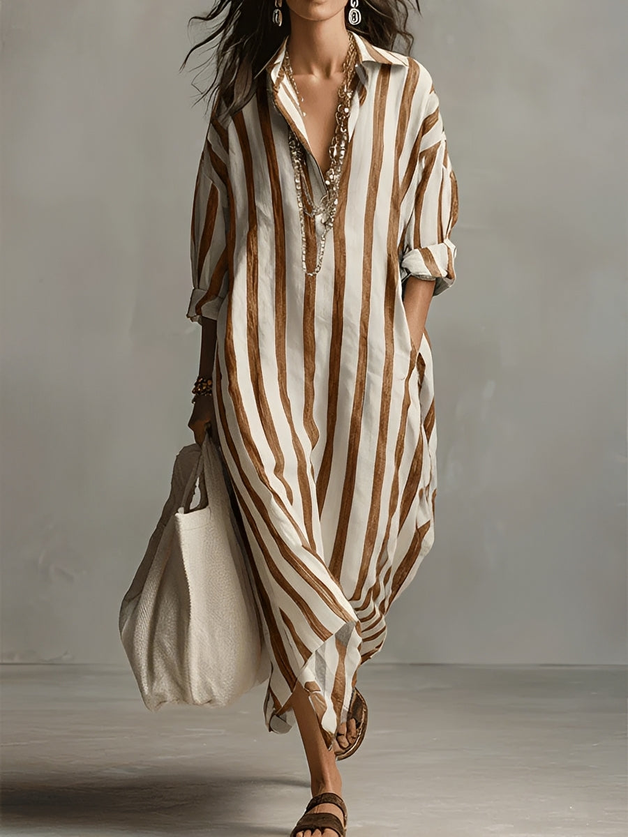 Carla | Lässiges Oversized-Hemdblusenkleid
