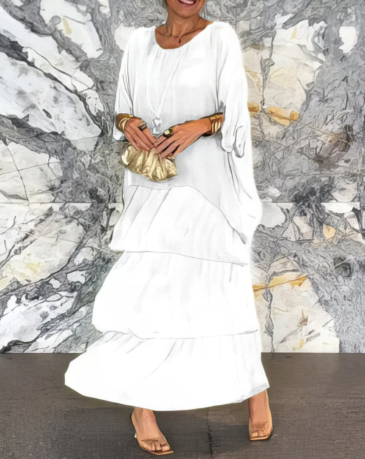 Vittoria | Göttliches Rüschen Maxikleid