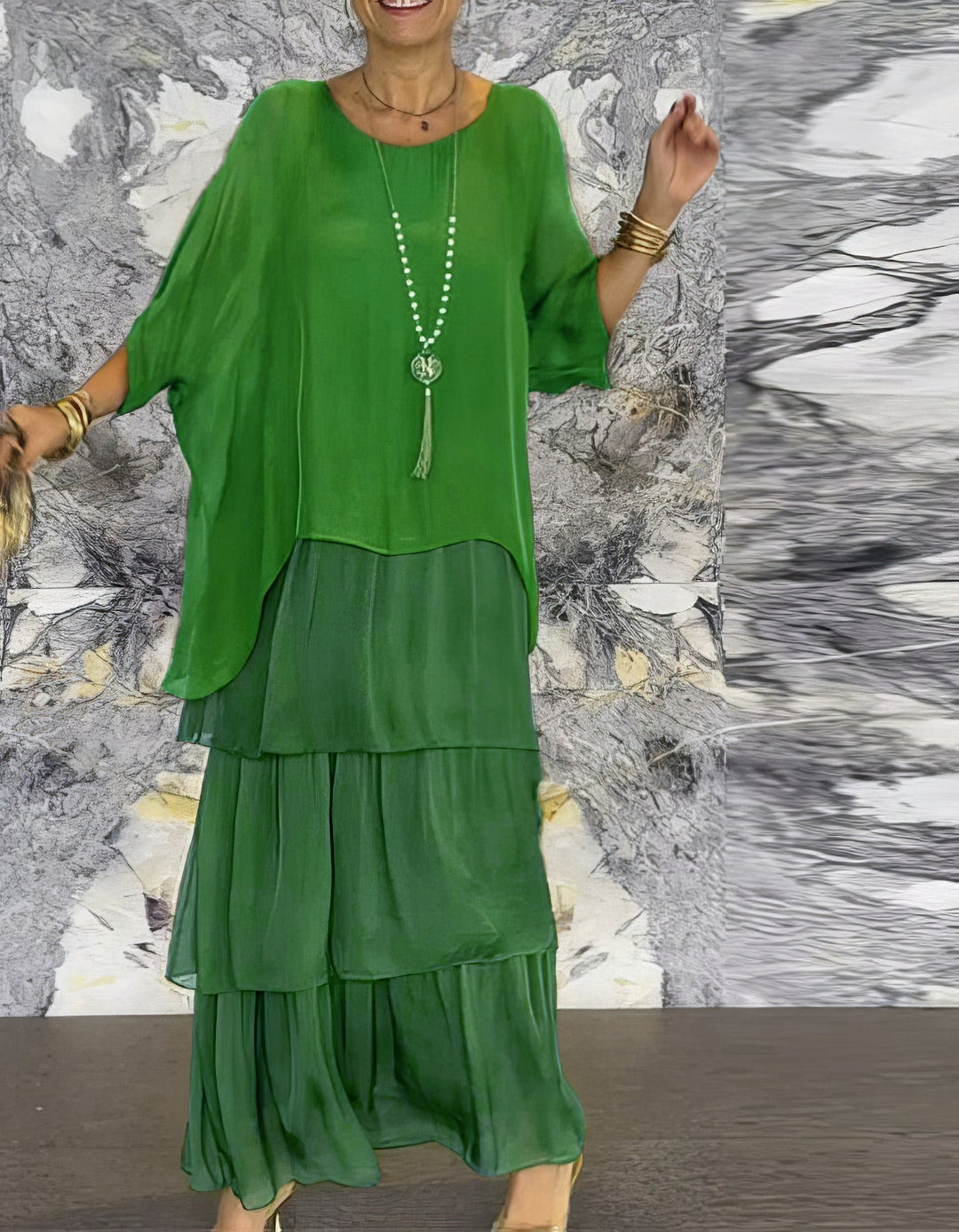Vittoria | Göttliches Rüschen Maxikleid