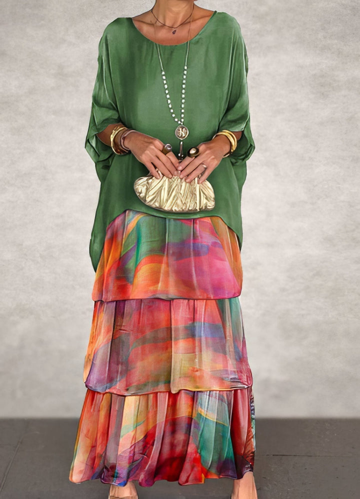 Vittoria | Göttliches Rüschen Maxikleid