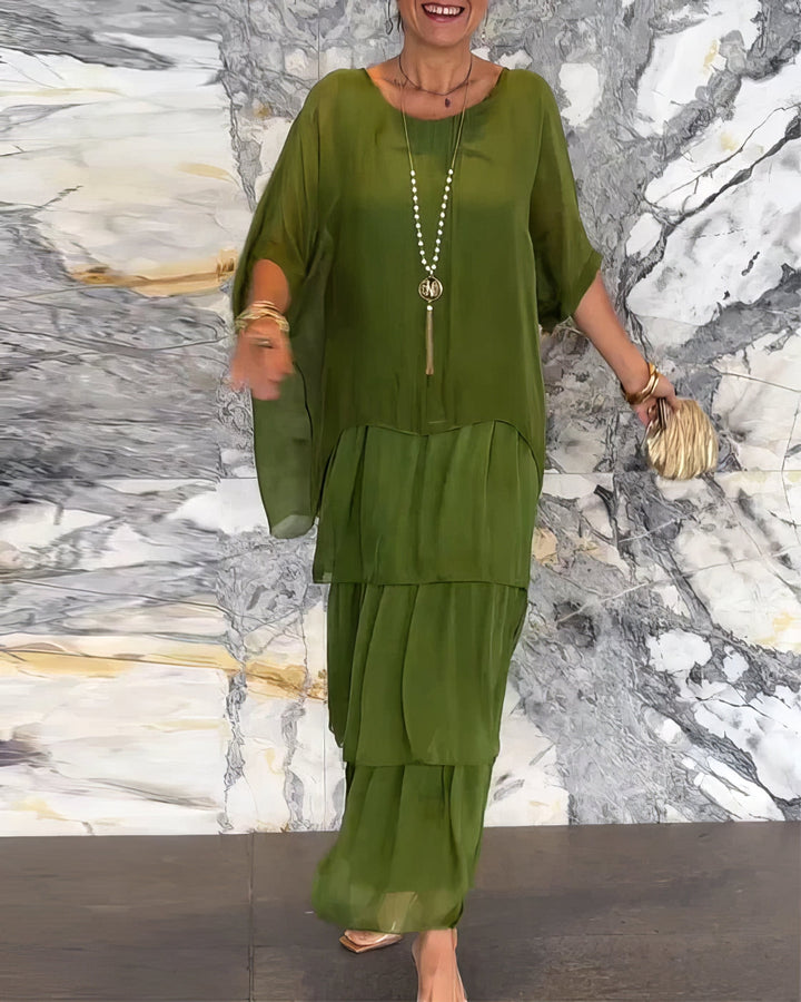 Vittoria | Göttliches Rüschen Maxikleid