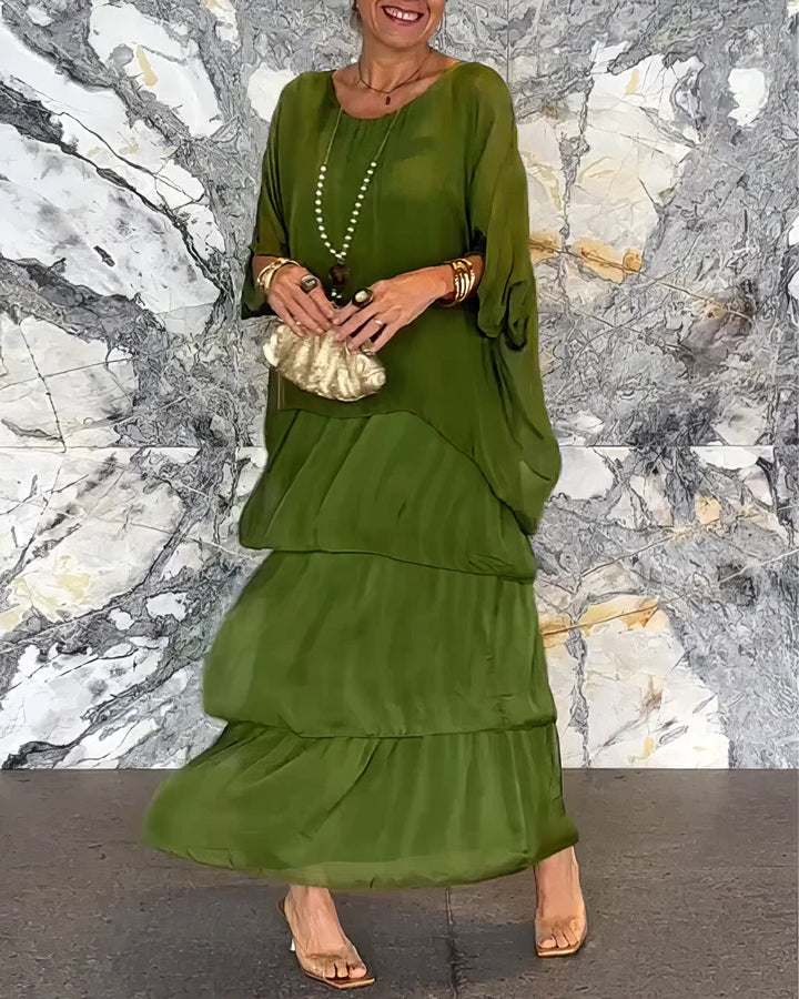 Vittoria | Göttliches Rüschen Maxikleid