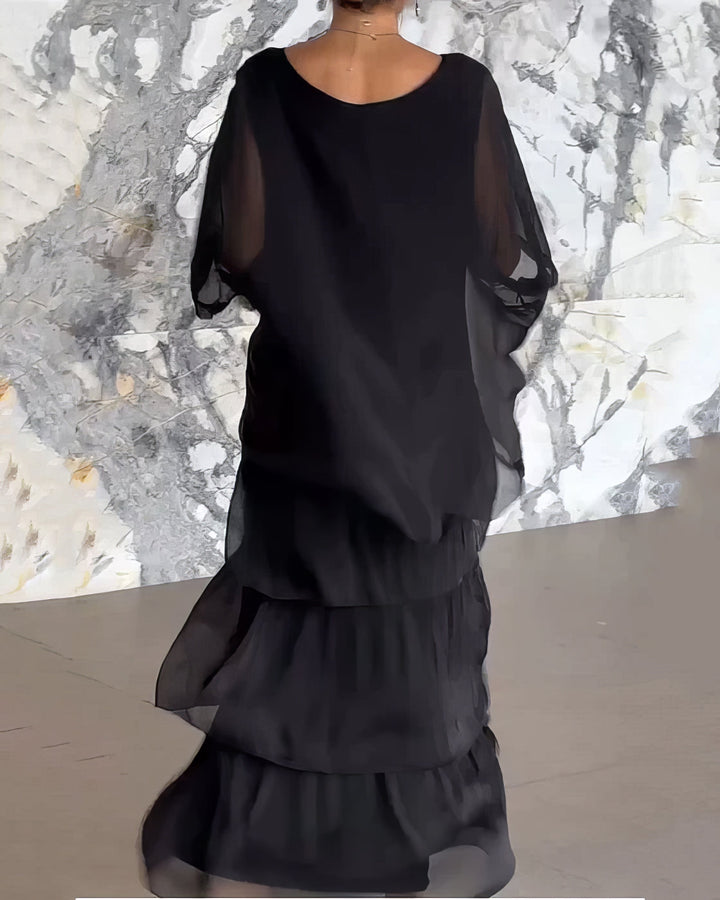 Vittoria | Göttliches Rüschen Maxikleid