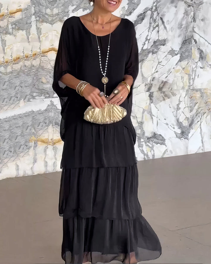 Vittoria | Göttliches Rüschen Maxikleid