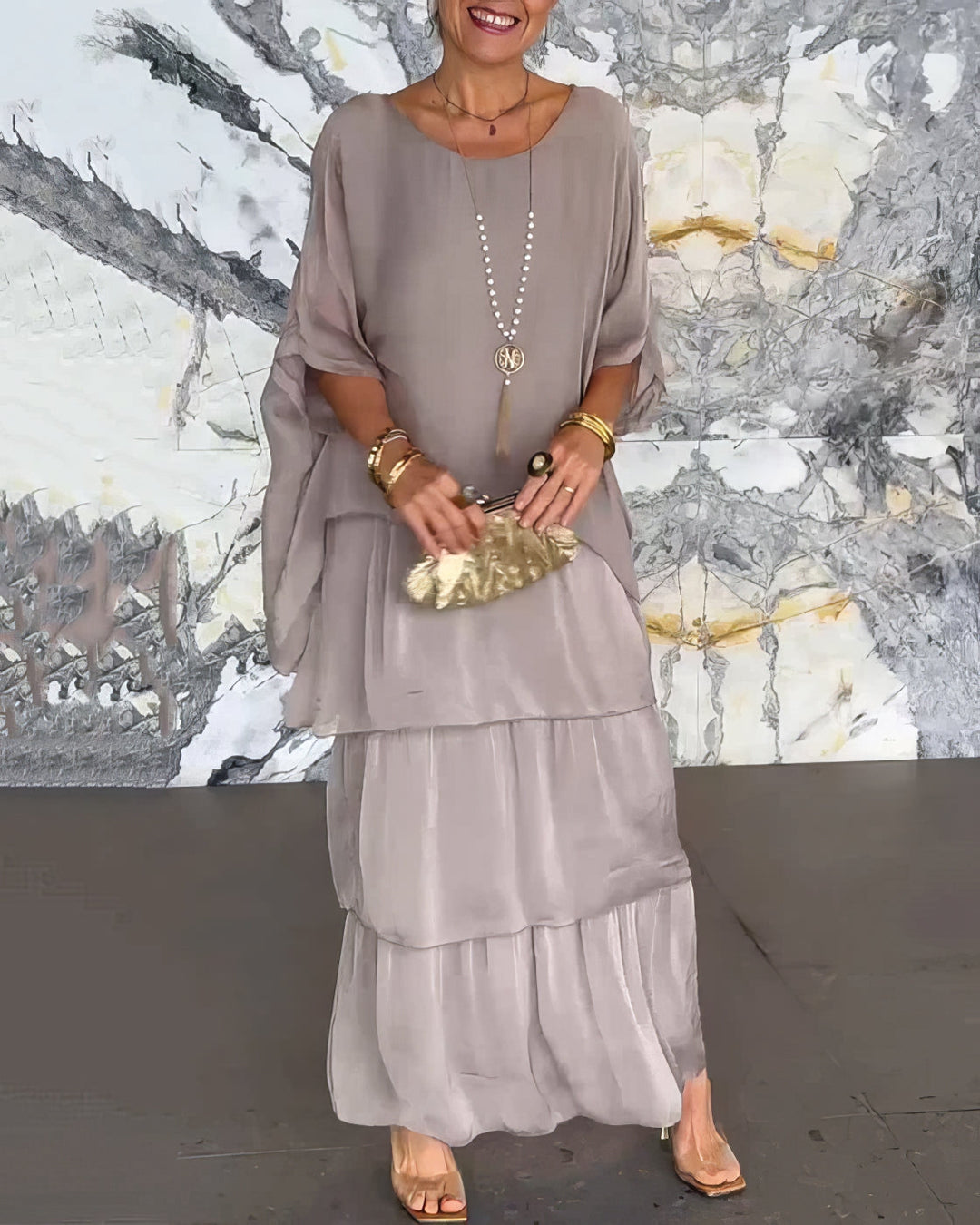 Vittoria | Göttliches Rüschen Maxikleid