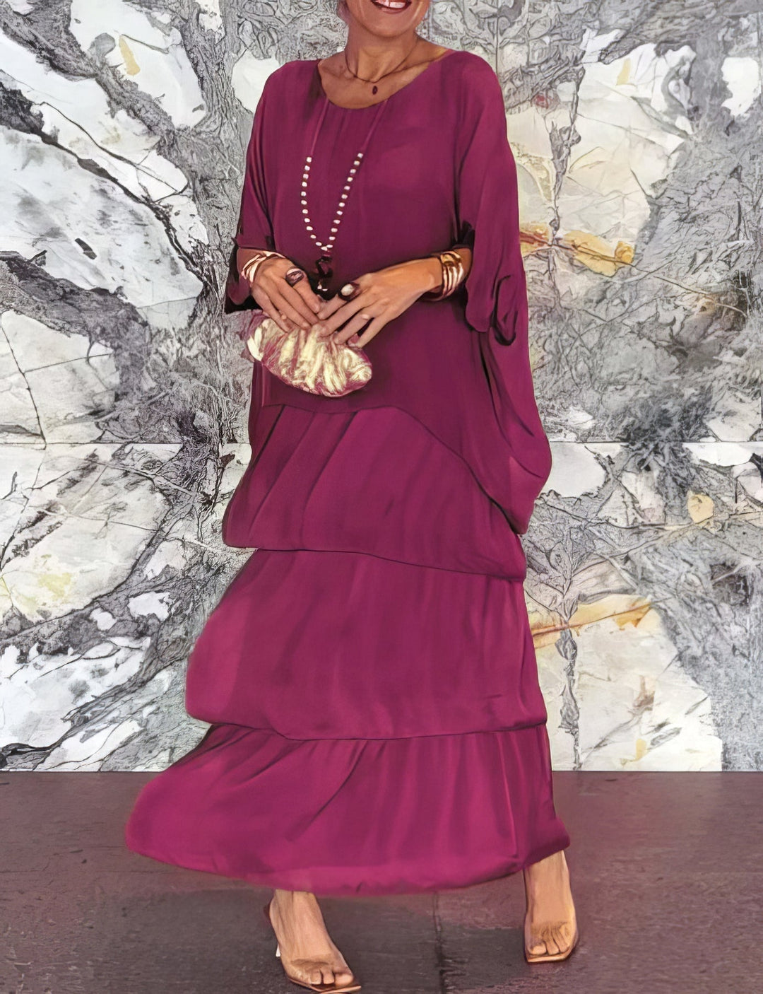 Vittoria | Göttliches Rüschen Maxikleid