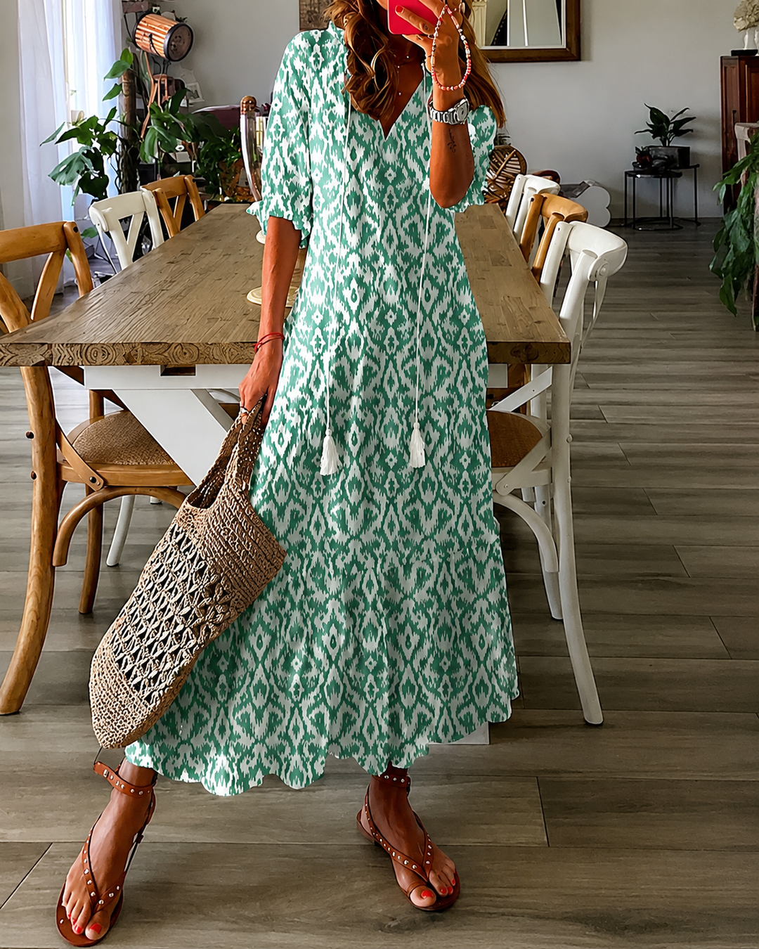 LUNA | BOHO MIDI-KLEID FÜR EINEN UNGEZWUNGENEN LOOK