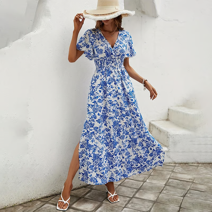 Carol | Elegantes Blumenkleid