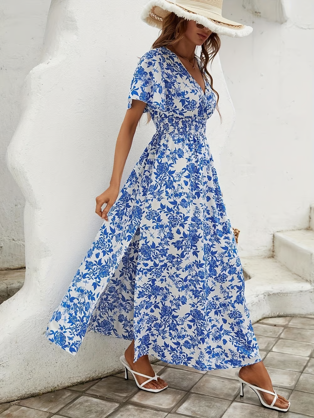Carol | Elegantes Blumenkleid
