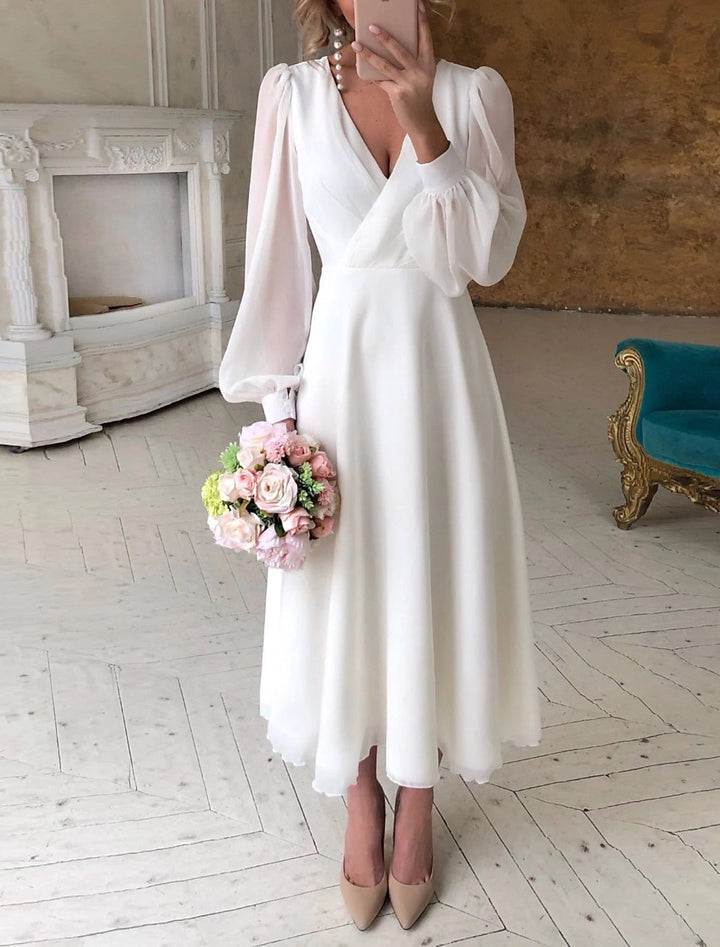 Birgitte │ Weißes Hochzeitskleid