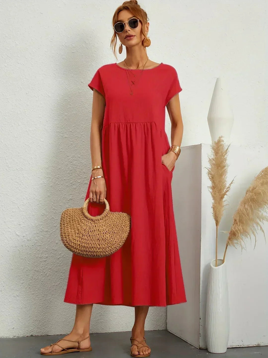 HEIKE | FLIESSENDES MIDIKLEID VON ZEITLOSER ELEGANZ