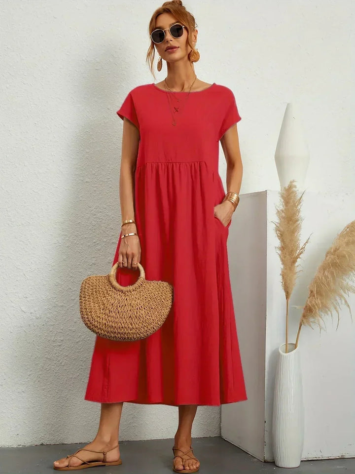 HEIKE | FLIESSENDES MIDIKLEID VON ZEITLOSER ELEGANZ