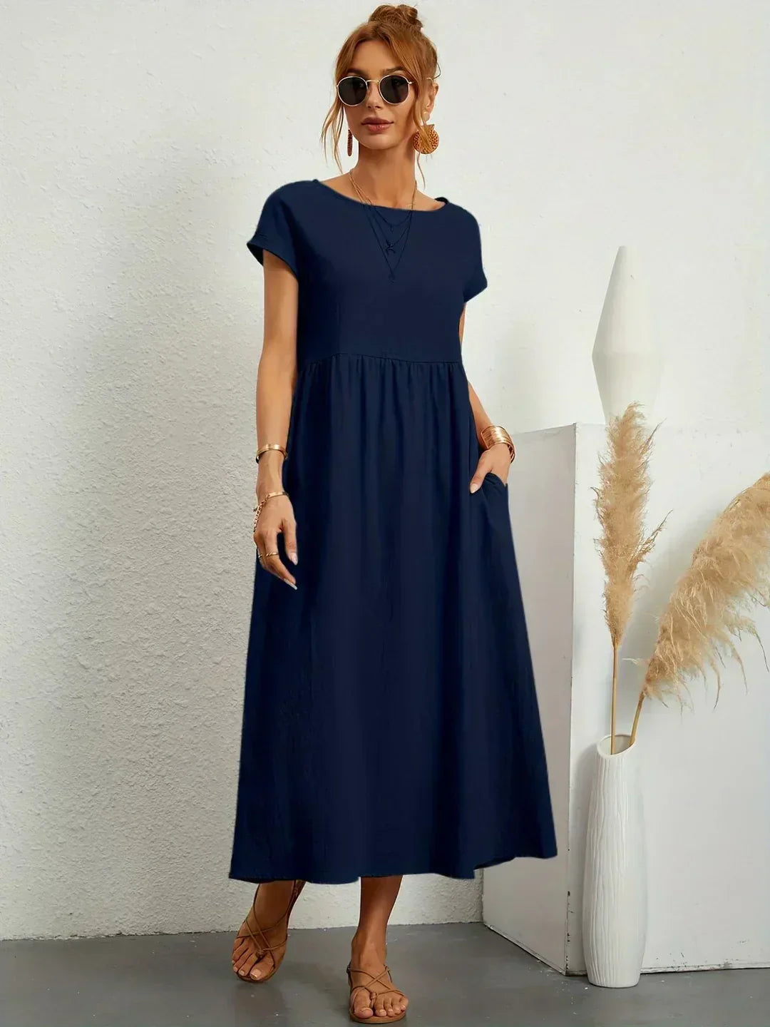 HEIKE | FLIESSENDES MIDIKLEID VON ZEITLOSER ELEGANZ