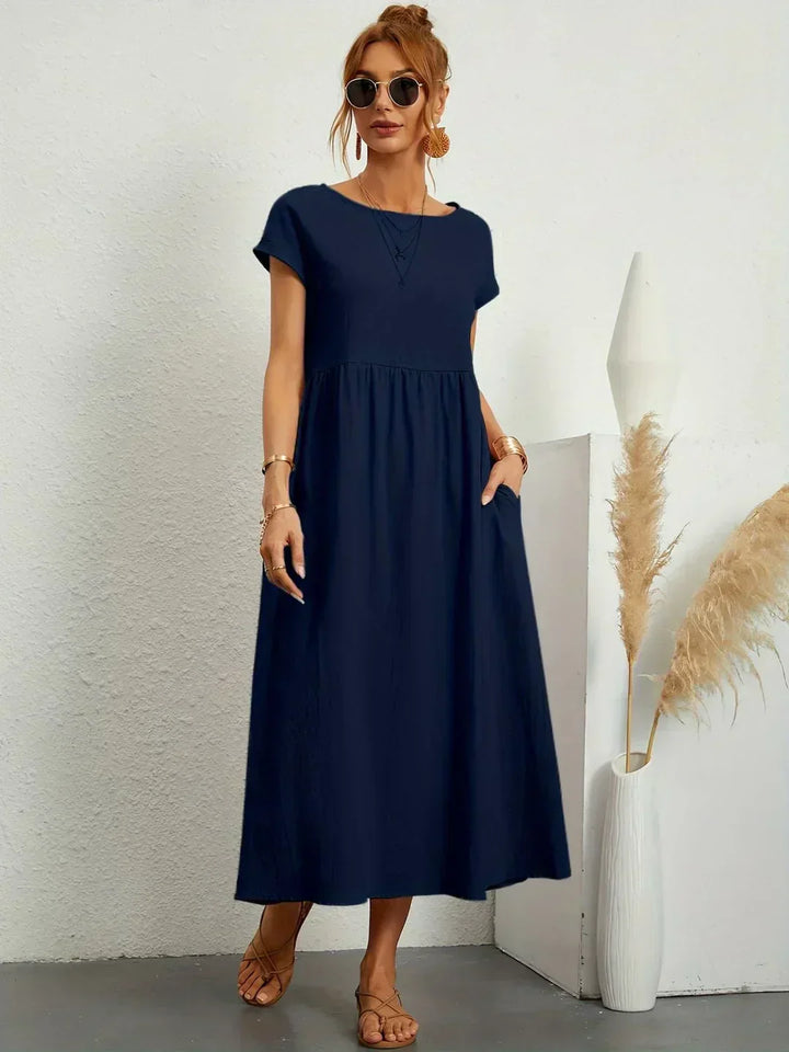 HEIKE | FLIESSENDES MIDIKLEID VON ZEITLOSER ELEGANZ