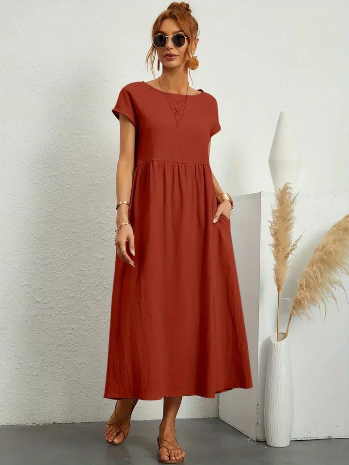 HEIKE | FLIESSENDES MIDIKLEID VON ZEITLOSER ELEGANZ