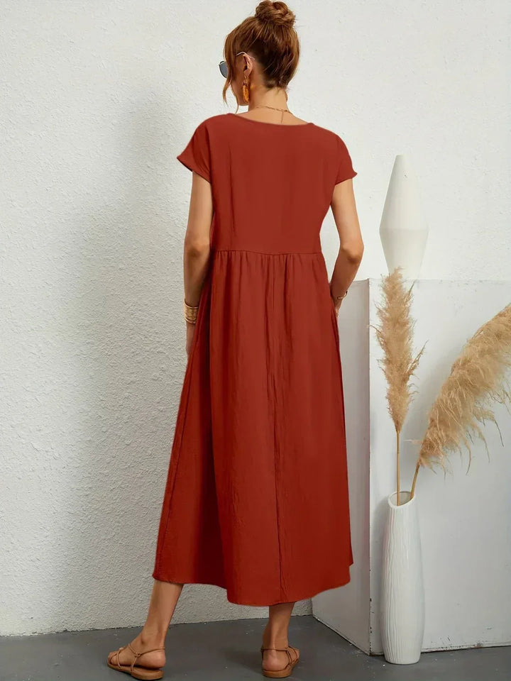 HEIKE | FLIESSENDES MIDIKLEID VON ZEITLOSER ELEGANZ