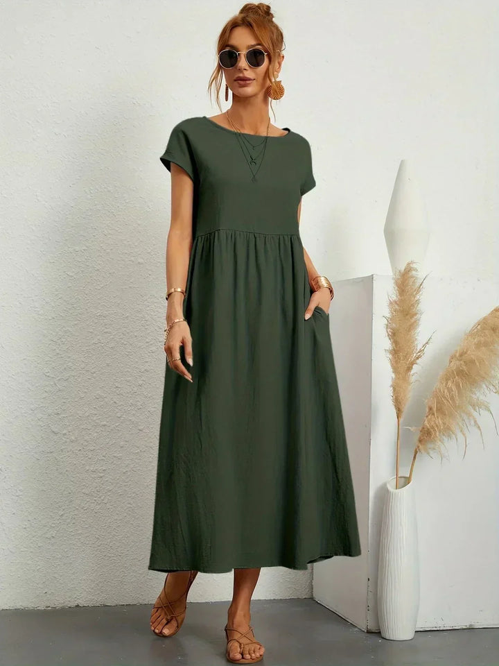 HEIKE | FLIESSENDES MIDIKLEID VON ZEITLOSER ELEGANZ