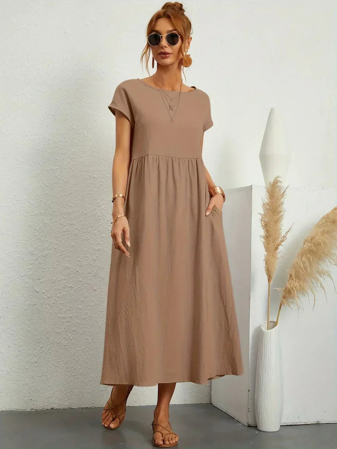 HEIKE | FLIESSENDES MIDIKLEID VON ZEITLOSER ELEGANZ