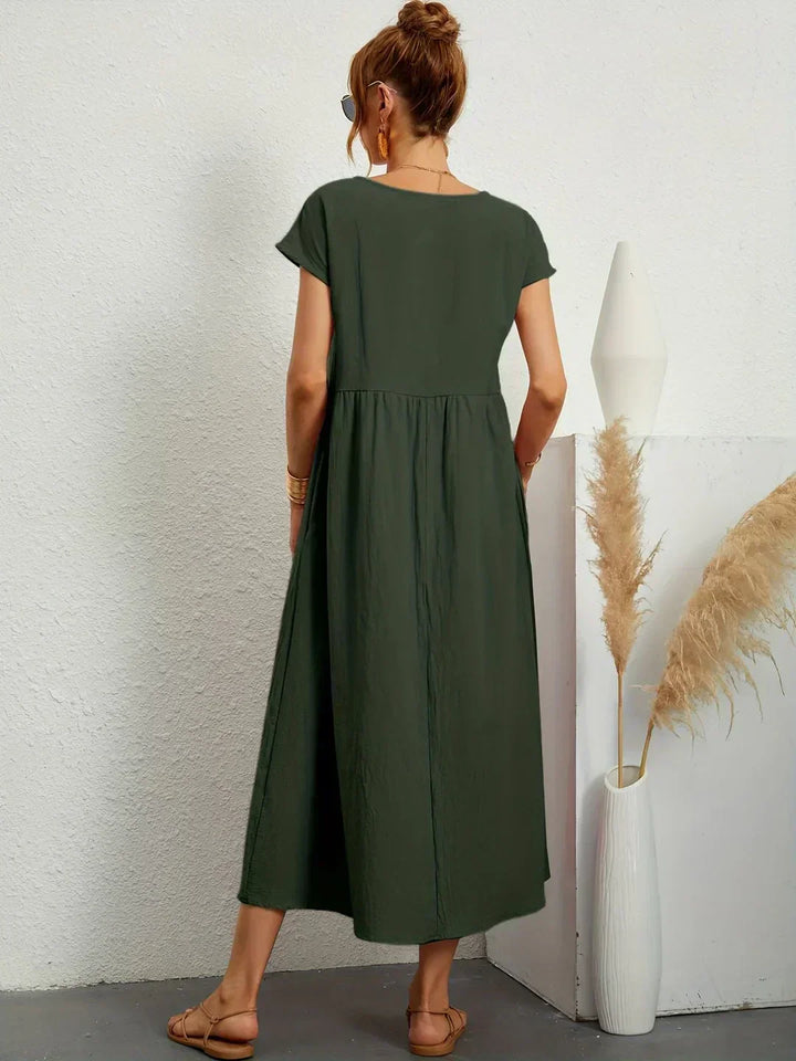 HEIKE | FLIESSENDES MIDIKLEID VON ZEITLOSER ELEGANZ