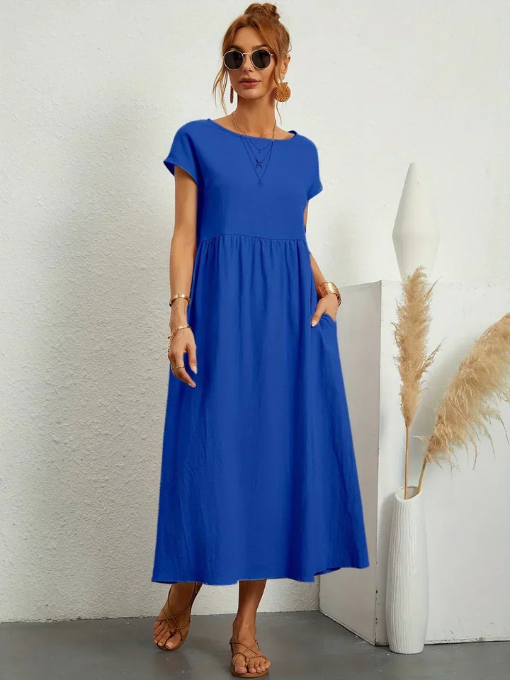 HEIKE | FLIESSENDES MIDIKLEID VON ZEITLOSER ELEGANZ