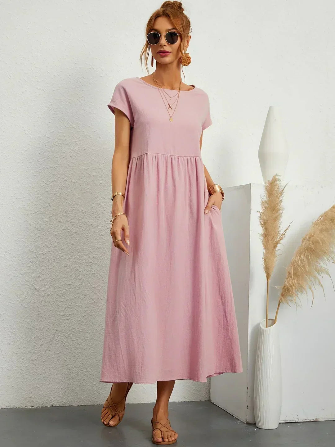HEIKE | FLIESSENDES MIDIKLEID VON ZEITLOSER ELEGANZ
