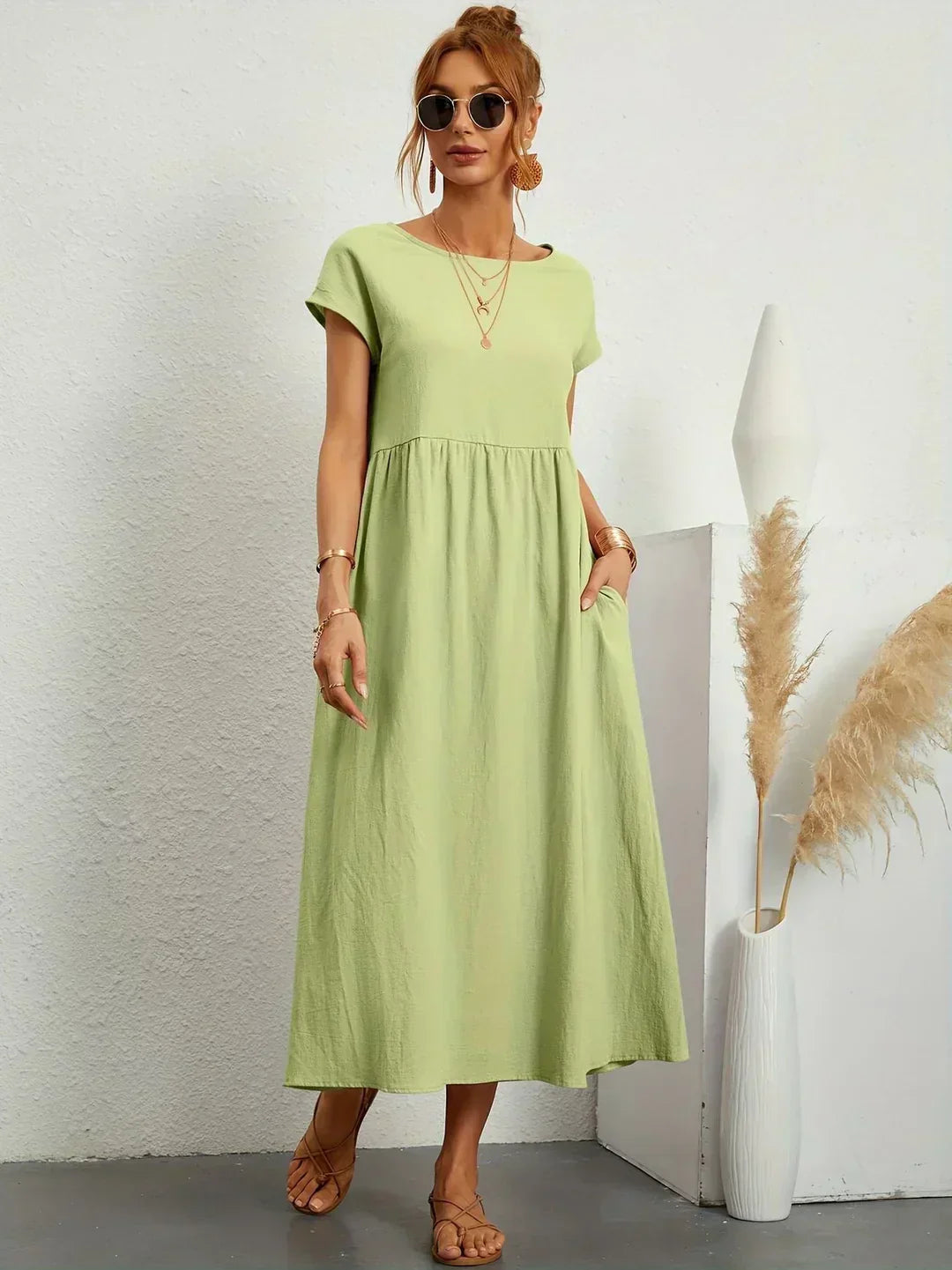 HEIKE | FLIESSENDES MIDIKLEID VON ZEITLOSER ELEGANZ