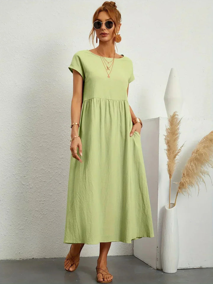 HEIKE | FLIESSENDES MIDIKLEID VON ZEITLOSER ELEGANZ