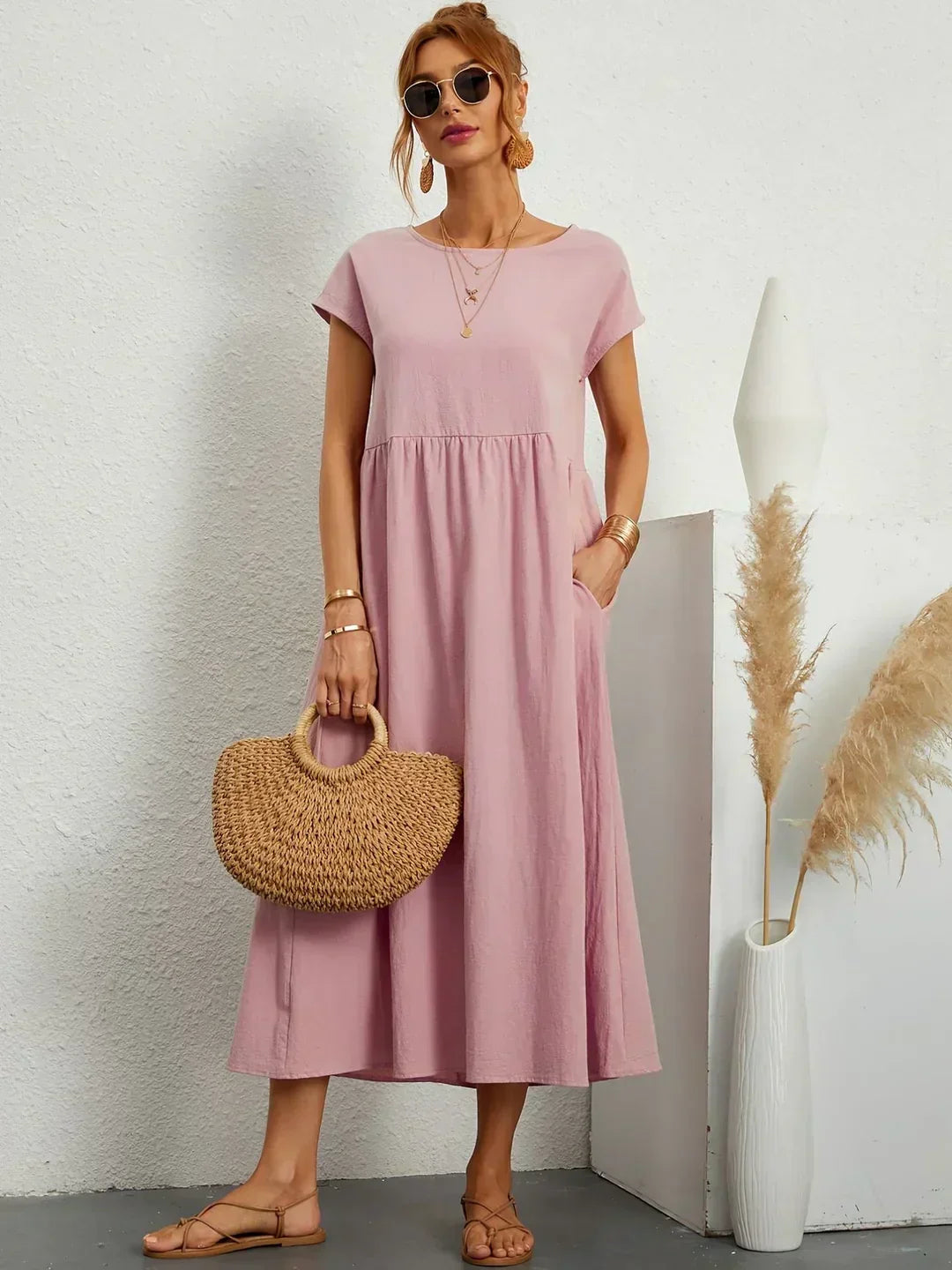HEIKE | FLIESSENDES MIDIKLEID VON ZEITLOSER ELEGANZ