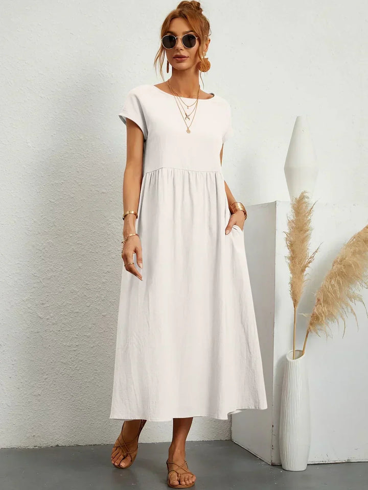 HEIKE | FLIESSENDES MIDIKLEID VON ZEITLOSER ELEGANZ
