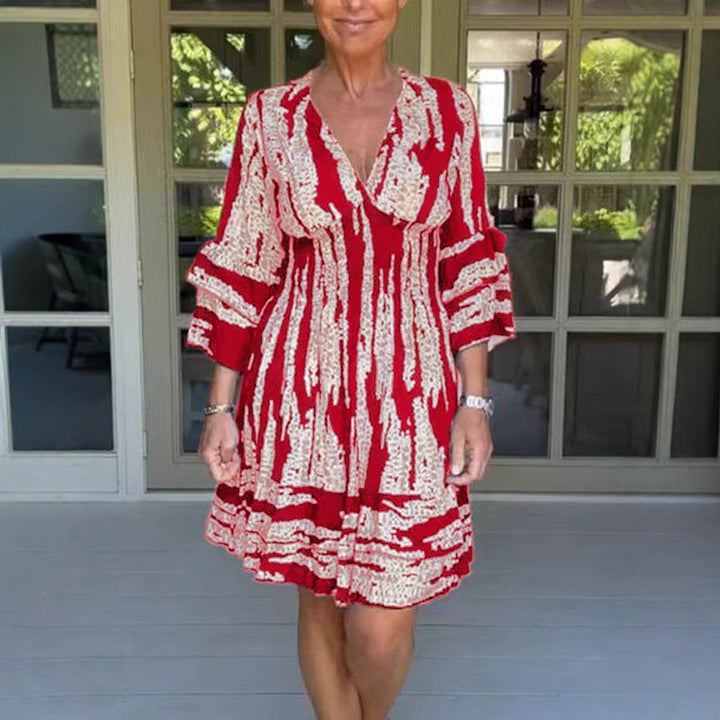 Liena │ Lässiges gemustertes Kleid