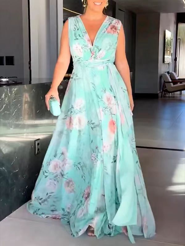 Helena │ Ärmelloses Maxi-Kleid