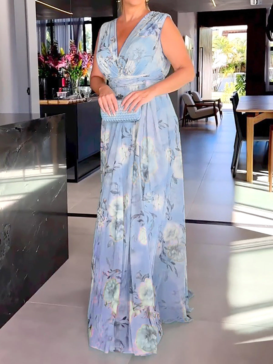 Helena │ Ärmelloses Maxi-Kleid