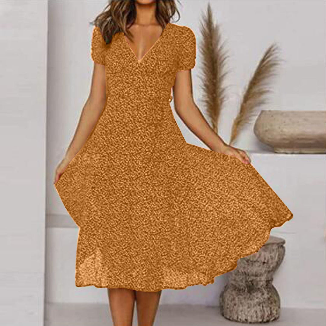 Estrella | Trendiges, lässiges Kleid mit V-Ausschnitt