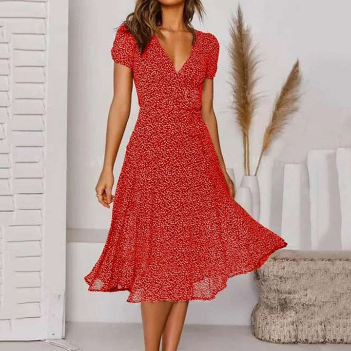Estrella | Trendiges, lässiges Kleid mit V-Ausschnitt