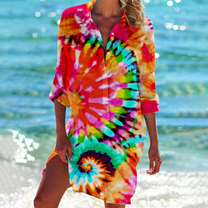 Lanny | Summer Splash Hemdblusenkleid